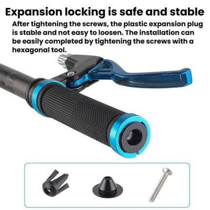 For 22 - 24mm Handlebar 1pair Bicycle Expanding Locking Aluminum Alloy Bar End Plug Cycling Accessories - DealBuddy
