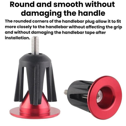 For 22 - 24mm Handlebar 1pair Bicycle Expanding Locking Aluminum Alloy Bar End Plug Cycling Accessories - DealBuddy