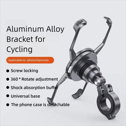 For iPhone 16 Series Z10 Anti Shake Cycling Bracket Motorcycle Mount Magnetic Phone Holder - DealBuddy
