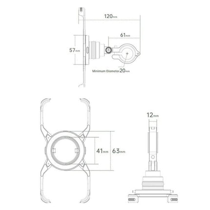 For iPhone 16 Series Z10 Anti Shake Cycling Bracket Motorcycle Mount Magnetic Phone Holder - DealBuddy