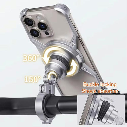 For iPhone 16 Series Z10 Anti Shake Cycling Bracket Motorcycle Mount Magnetic Phone Holder - DealBuddy