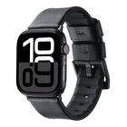 Genuine Leather Hybrid Silicone Watch Band, For Apple Watch Series 10 46mm, For Apple Watch Series 10 42mm, For Apple Watch SE 2023 44mm, For Apple Watch SE 2023 40mm, For Apple Watch Ultra 2 49mm, For Apple Watch Series 9 45mm                         ... - DealBuddy