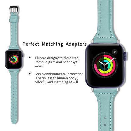 Genuine Leather Watch Band For Apple Watch Series, 7 41mm / 6&SE&5&4 40mm / 3&2&1 38mm, 7 45mm / 6&SE&5&4 44mm / 3&2&1 42mm - DealBuddy