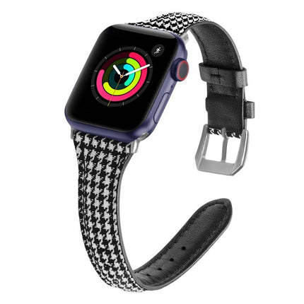 Genuine Leather Watch Band For Apple Watch Series, 7 41mm / 6&SE&5&4 40mm / 3&2&1 38mm, 7 45mm / 6&SE&5&4 44mm / 3&2&1 42mm - DealBuddy