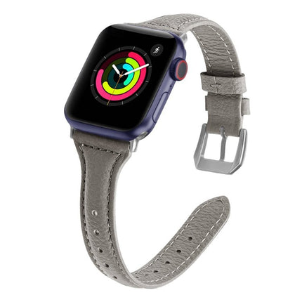 Genuine Leather Watch Band For Apple Watch Series, 7 41mm / 6&SE&5&4 40mm / 3&2&1 38mm, 7 45mm / 6&SE&5&4 44mm / 3&2&1 42mm - DealBuddy