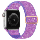 Glitter Elastic Nylon Watch Band, For Apple Watch 49mm / 46mm / 45mm / 44mm, For Apple Watch 42mm / 41mm / 40mm / 38mm - DealBuddy