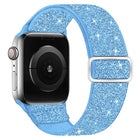 Glitter Elastic Nylon Watch Band, For Apple Watch 49mm / 46mm / 45mm / 44mm, For Apple Watch 42mm / 41mm / 40mm / 38mm - DealBuddy