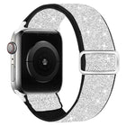 Glitter Elastic Nylon Watch Band, For Apple Watch 49mm / 46mm / 45mm / 44mm, For Apple Watch 42mm / 41mm / 40mm / 38mm - DealBuddy