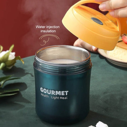 GOURMET Stainless Steel Insulation Cup Double - Sealed Insulation Soup Cup - DealBuddy