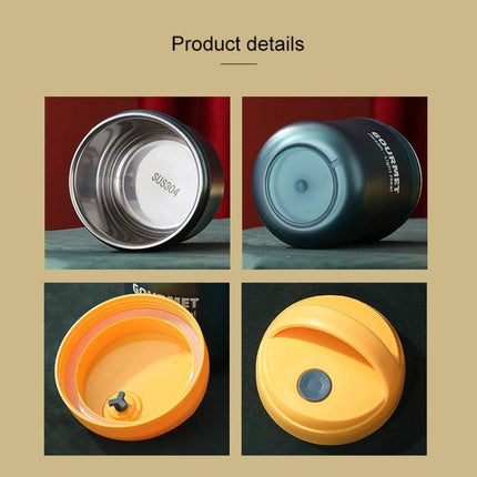 GOURMET Stainless Steel Insulation Cup Double - Sealed Insulation Soup Cup - DealBuddy