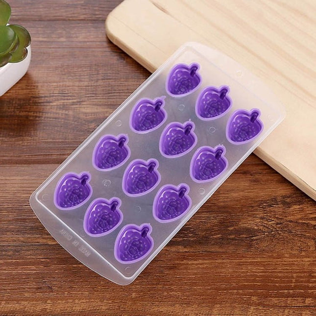 Grape Shaped Silicon Ice Cube Tray / Ice Mold Random Color - DealBuddy