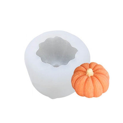 Halloween Three - Dimensional Pumpkin Cake DIY Scented Candle Silicone Mold - DealBuddy