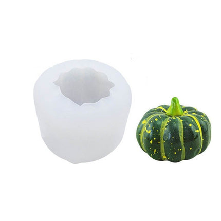 Halloween Three - Dimensional Pumpkin Cake DIY Scented Candle Silicone Mold - DealBuddy