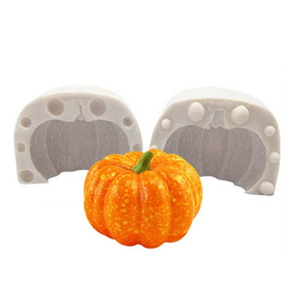 Halloween Three - Dimensional Pumpkin Cake DIY Scented Candle Silicone Mold - DealBuddy