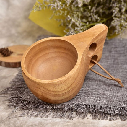 Hand Made Wood Tableware Green Wooden Cup - DealBuddy