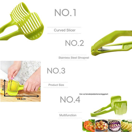 Handheld Creative Kitchen Fruit Vegetable Slicer Lemon Cutter Multi - function Kitchen Tool - DealBuddy