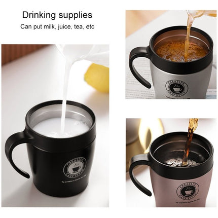 Handle Coffee Mug Stainless Steel Thermos Cups Vacuum Flask Water Bottle Bussiness Portable Thermo Cup - DealBuddy