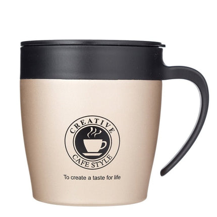 Handle Coffee Mug Stainless Steel Thermos Cups Vacuum Flask Water Bottle Bussiness Portable Thermo Cup - DealBuddy