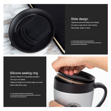 Handle Coffee Mug Stainless Steel Thermos Cups Vacuum Flask Water Bottle Bussiness Portable Thermo Cup - DealBuddy