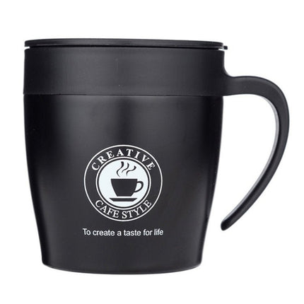 Handle Coffee Mug Stainless Steel Thermos Cups Vacuum Flask Water Bottle Bussiness Portable Thermo Cup - DealBuddy