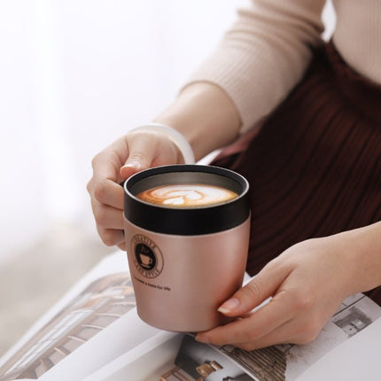 Handle Coffee Mug Stainless Steel Thermos Cups Vacuum Flask Water Bottle Bussiness Portable Thermo Cup - DealBuddy