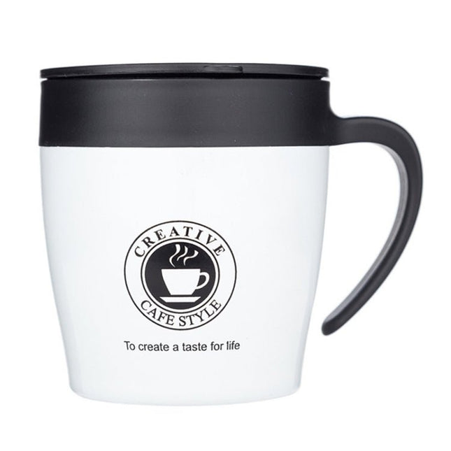 Handle Coffee Mug Stainless Steel Thermos Cups Vacuum Flask Water Bottle Bussiness Portable Thermo Cup - DealBuddy
