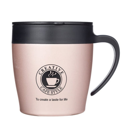 Handle Coffee Mug Stainless Steel Thermos Cups Vacuum Flask Water Bottle Bussiness Portable Thermo Cup - DealBuddy