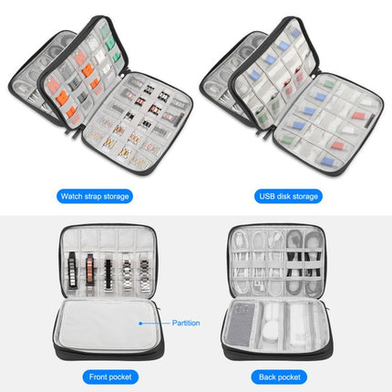HAWEEL Watch Band Organizer Box Earphones / U Disk / Digital Cable Storage Case, Watch Band Organizer, Size: L - DealBuddy