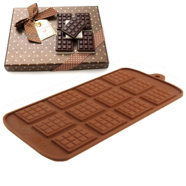 High Quality 12pcs Silicone Material Chocolate Mold - DealBuddy