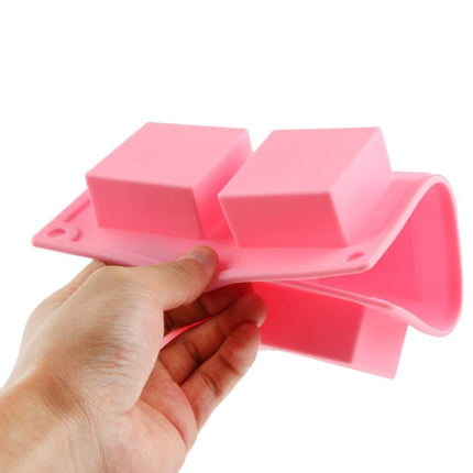 High Quality 6 Holes Square Shape Silicone Material Cake Mold - DealBuddy