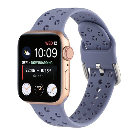 Hollow Out Silicone Watchband For Apple Watch Series, 7 41mm / 6&SE&5&4 40mm / 3&2&1 38mm, 7 45mm / 6&SE&5&4 44mm / 3&2&1 42mm - DealBuddy