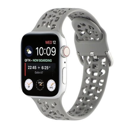 Hollow Out Silicone Watchband For Apple Watch Series, 7 41mm / 6&SE&5&4 40mm / 3&2&1 38mm, 7 45mm / 6&SE&5&4 44mm / 3&2&1 42mm - DealBuddy