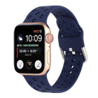 Hollow Out Silicone Watchband For Apple Watch Series, 7 41mm / 6&SE&5&4 40mm / 3&2&1 38mm, 7 45mm / 6&SE&5&4 44mm / 3&2&1 42mm - DealBuddy