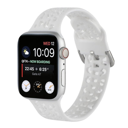 Hollow Out Silicone Watchband For Apple Watch Series, 7 41mm / 6&SE&5&4 40mm / 3&2&1 38mm, 7 45mm / 6&SE&5&4 44mm / 3&2&1 42mm - DealBuddy