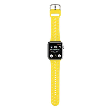 Hollow Out Silicone Watchband For Apple Watch Series, 7 41mm / 6&SE&5&4 40mm / 3&2&1 38mm, 7 45mm / 6&SE&5&4 44mm / 3&2&1 42mm - DealBuddy