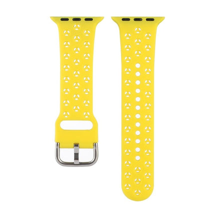 Hollow Out Silicone Watchband For Apple Watch Series, 7 41mm / 6&SE&5&4 40mm / 3&2&1 38mm, 7 45mm / 6&SE&5&4 44mm / 3&2&1 42mm - DealBuddy
