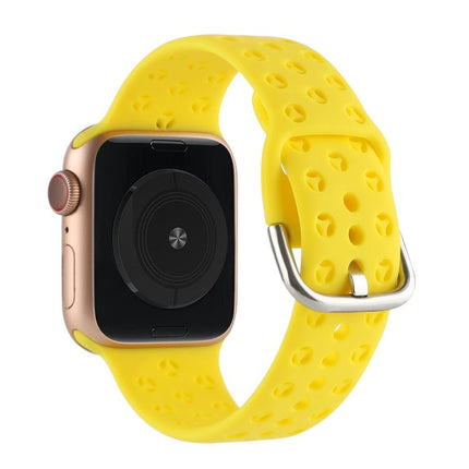 Hollow Out Silicone Watchband For Apple Watch Series, 7 41mm / 6&SE&5&4 40mm / 3&2&1 38mm, 7 45mm / 6&SE&5&4 44mm / 3&2&1 42mm - DealBuddy
