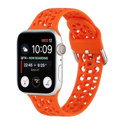 Hollow Out Silicone Watchband For Apple Watch Series, 7 41mm / 6&SE&5&4 40mm / 3&2&1 38mm, 7 45mm / 6&SE&5&4 44mm / 3&2&1 42mm - DealBuddy