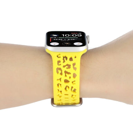 Hollow Out Silicone Watchband For Apple Watch Series, 7 41mm / 6&SE&5&4 40mm / 3&2&1 38mm, 7 45mm / 6&SE&5&4 44mm / 3&2&1 42mm - DealBuddy