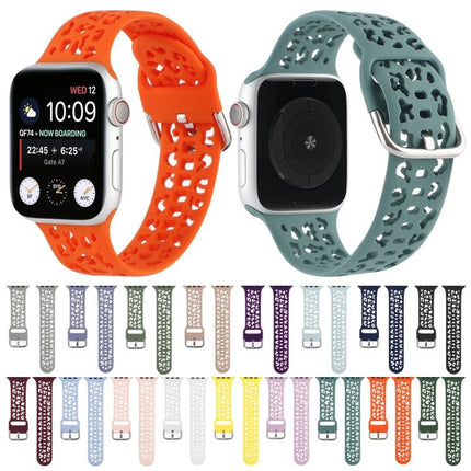 Hollow Out Silicone Watchband For Apple Watch Series, 7 41mm / 6&SE&5&4 40mm / 3&2&1 38mm, 7 45mm / 6&SE&5&4 44mm / 3&2&1 42mm - DealBuddy
