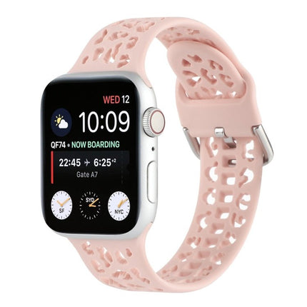 Hollow Out Silicone Watchband For Apple Watch Series, 7 41mm / 6&SE&5&4 40mm / 3&2&1 38mm, 7 45mm / 6&SE&5&4 44mm / 3&2&1 42mm - DealBuddy