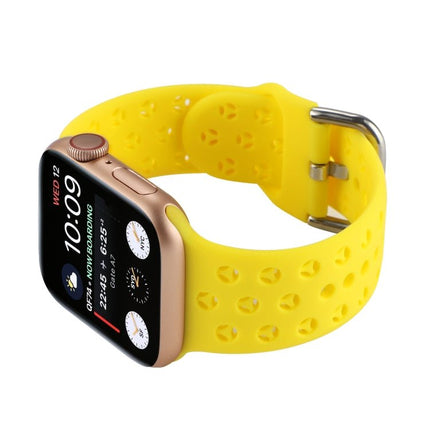 Hollow Out Silicone Watchband For Apple Watch Series, 7 41mm / 6&SE&5&4 40mm / 3&2&1 38mm, 7 45mm / 6&SE&5&4 44mm / 3&2&1 42mm - DealBuddy