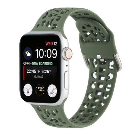 Hollow Out Silicone Watchband For Apple Watch Series, 7 41mm / 6&SE&5&4 40mm / 3&2&1 38mm, 7 45mm / 6&SE&5&4 44mm / 3&2&1 42mm - DealBuddy