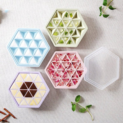 Home Creative DIY Ice Grid Mould Hexagonal Homemade Ice Mold With Tray Ice Cube Ice Cream Ice Box - DealBuddy
