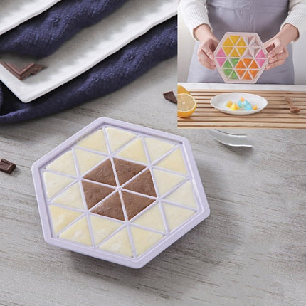 Home Creative DIY Ice Grid Mould Hexagonal Homemade Ice Mold With Tray Ice Cube Ice Cream Ice Box - DealBuddy