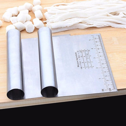 Home Durable Stainless Steel with Scale Section Noodle Cutter Baking Tools - DealBuddy