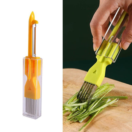 Home Kitchen Multifunctional Green Onion Peeler - DealBuddy