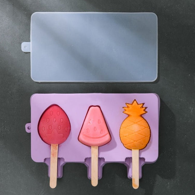 Homemade Children Cute Silicone Cartoon Popsicle Ice Cream Mould - DealBuddy