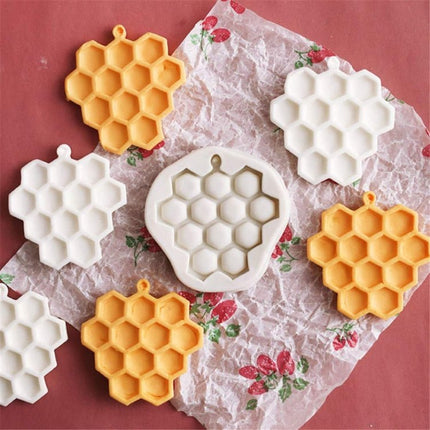 Honeycomb Block Textured Silicone Mold Bee Fondant Chocolate Cake Mold - DealBuddy
