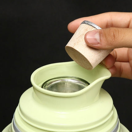 Hot Water Bottle Insulated Kettle Plug Wooden Stopper Thermo Flask Lid - DealBuddy